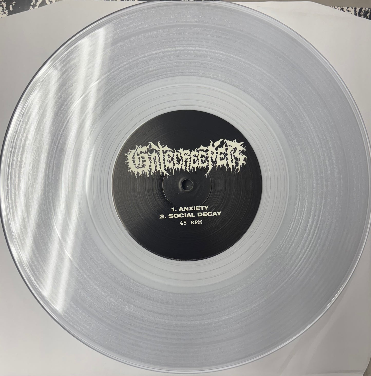 EXHUMED / GATECREEPER Split 10" Clear vinyl