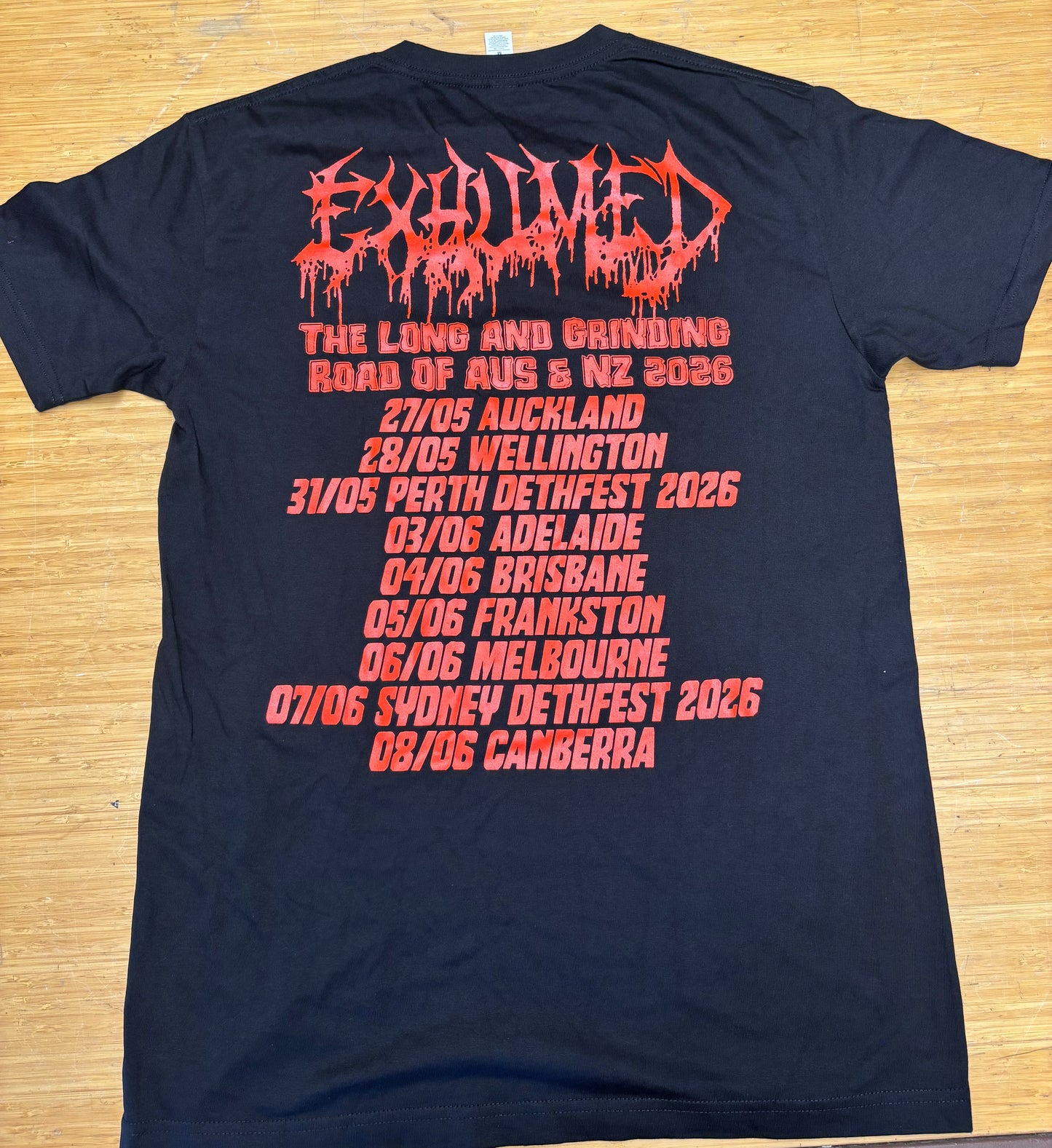 EXHUMED "Beyond the Dead" Australian tour TS