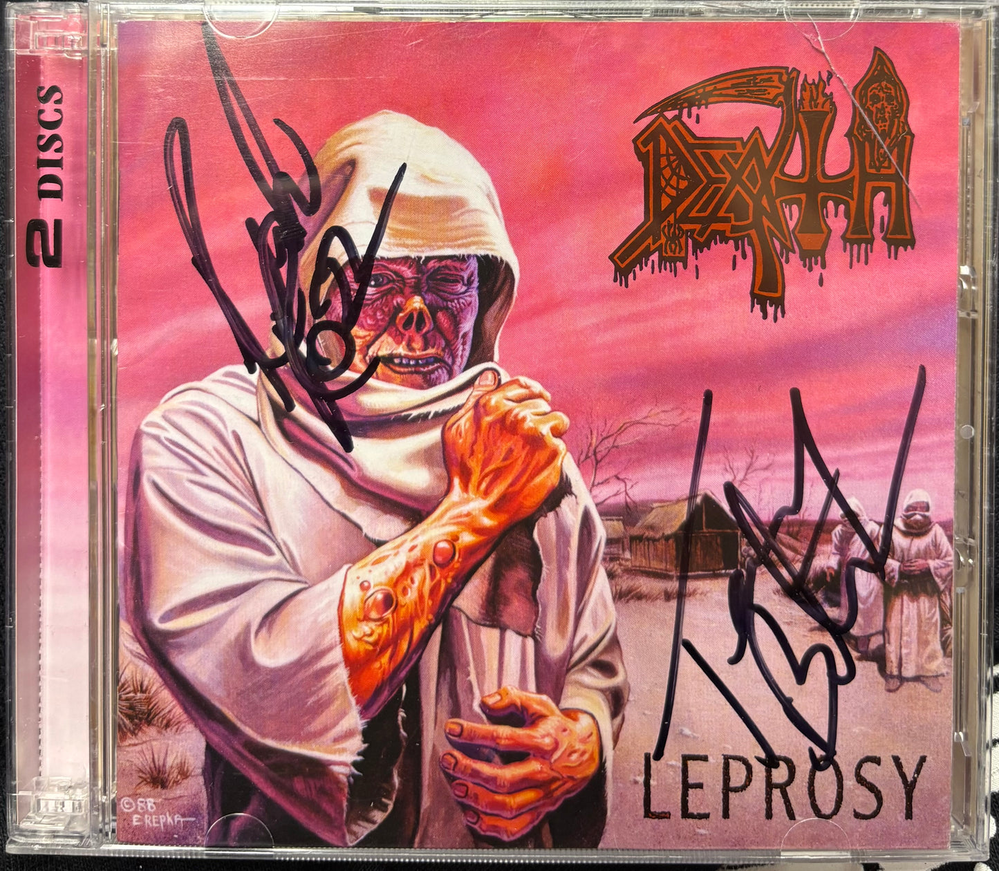 DEATH Signed "Leprosy" 2CD
