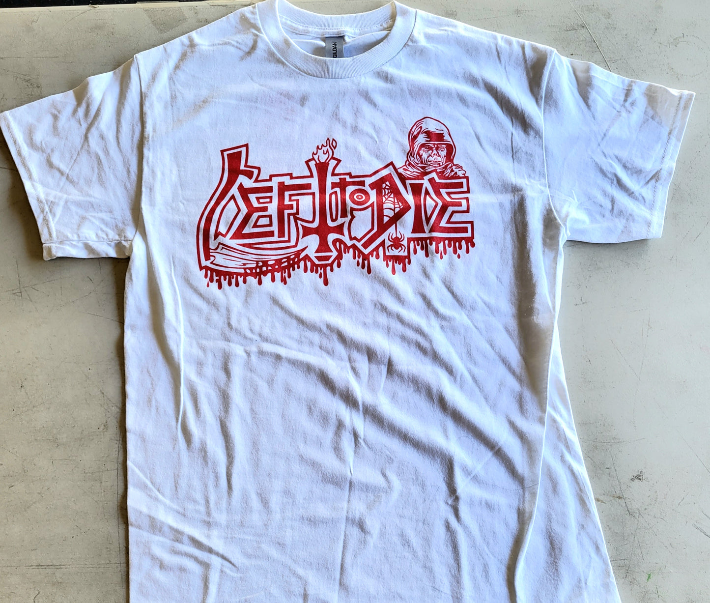 Left to Die White Logo 2023 Tour shirt
