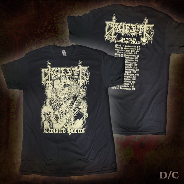 GRUESOME "Twisted Horror" US Tour shirt
