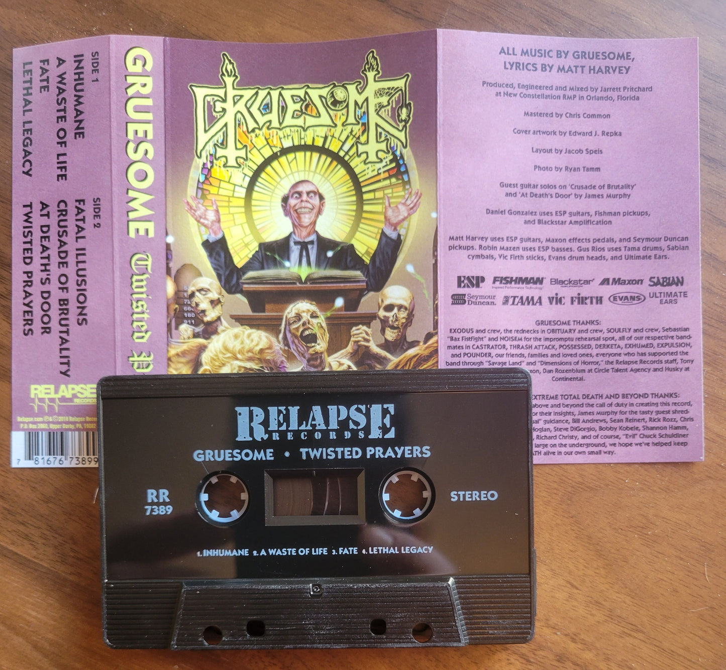 GRUESOME "Twisted Prayers" cassette