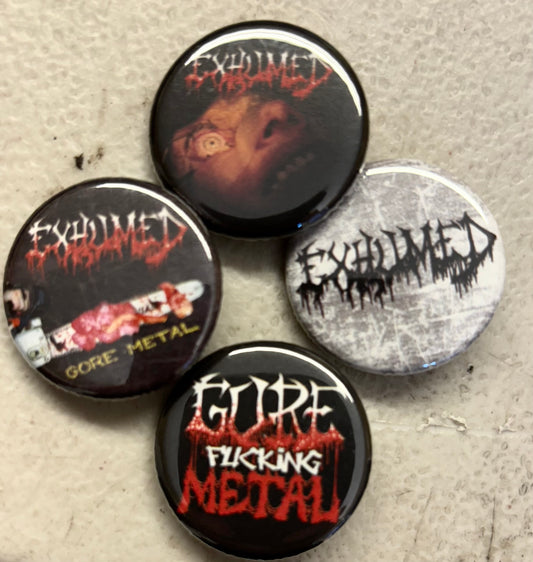 EXHUMED 4 button set