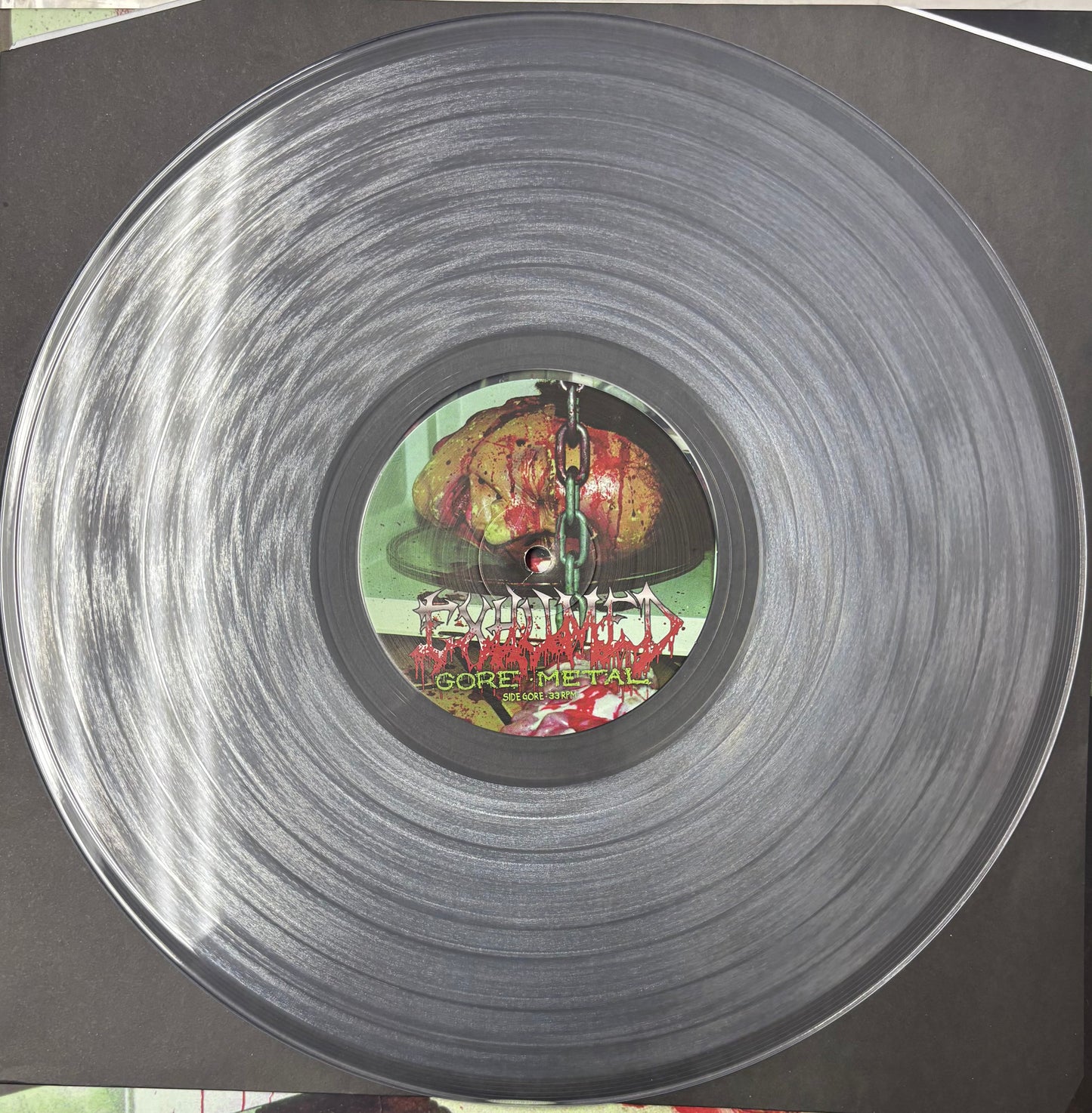 EXHUMED "Gore Metal" 25th anniversary LP Clear Vinyl