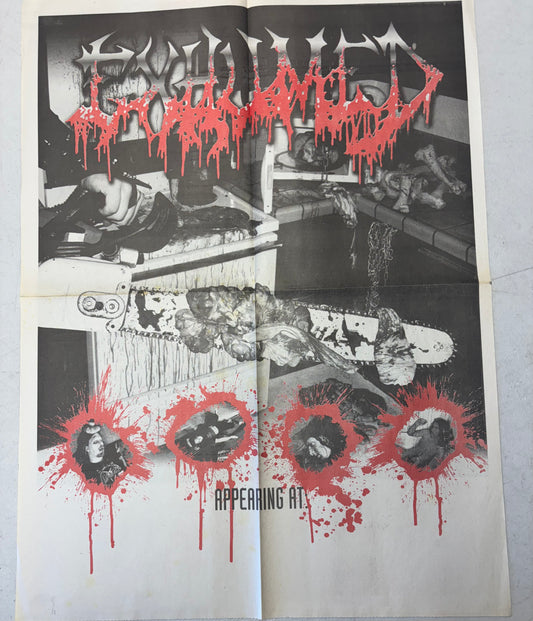 EXHUMED "Gore Metal" 16x22" newsprint poster