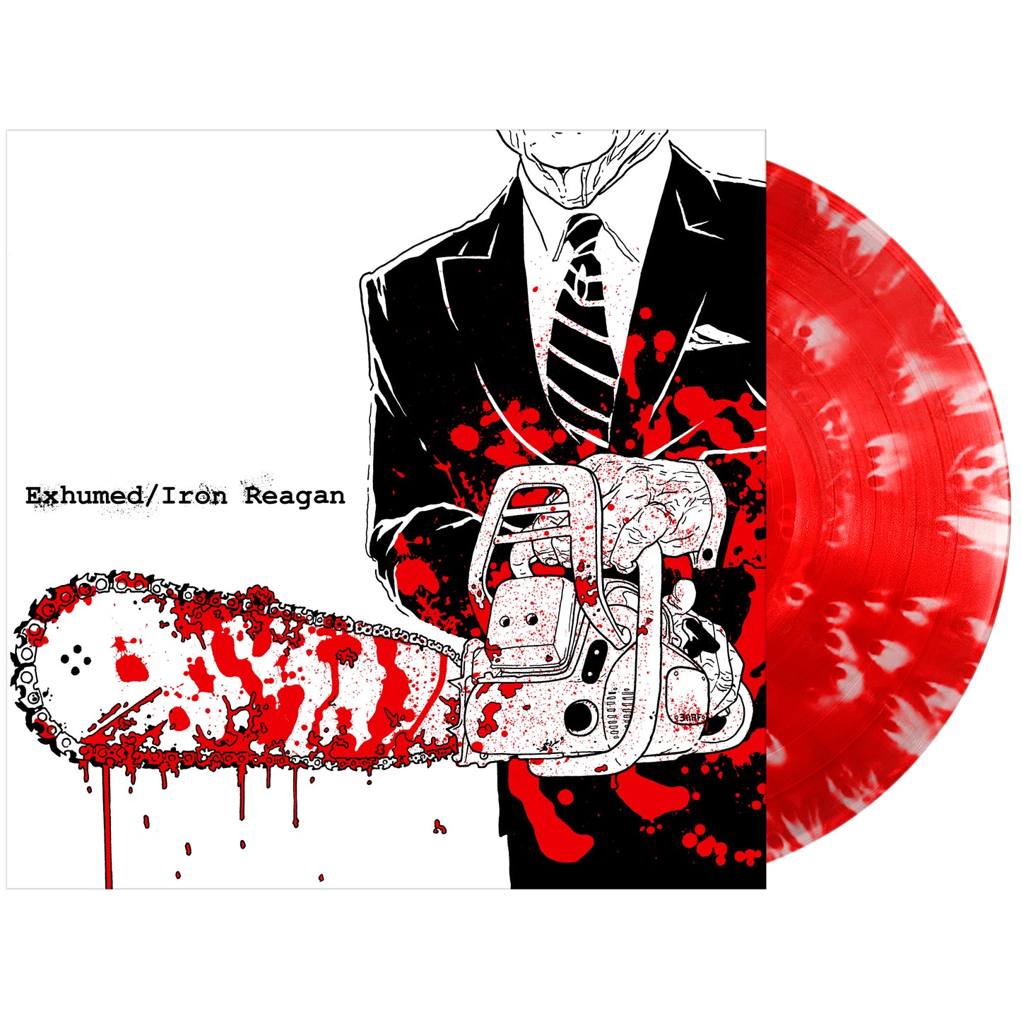 EXHUMED / IRON REAGAN Split 12" LP on "blood cloud" vinyl PRE-ORDER ships May 10th!