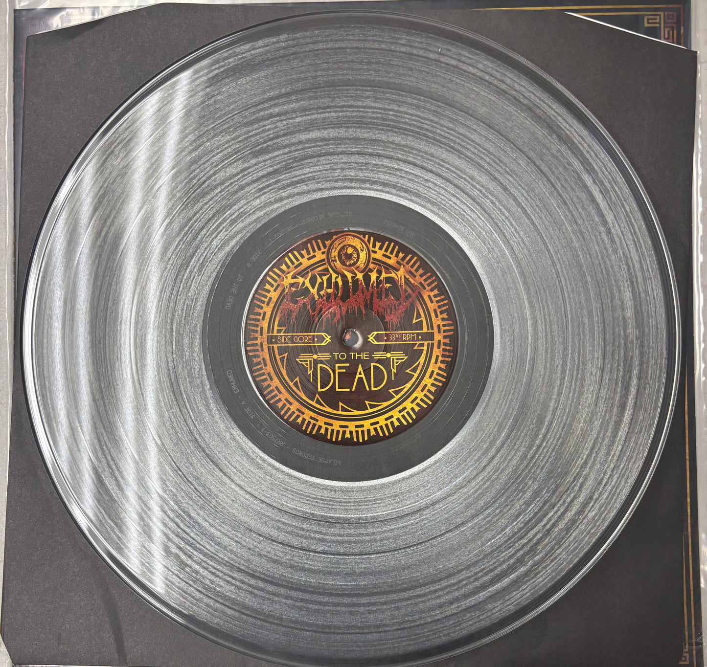 EXHUMED "To the Dead" LP CLEAR VINYL