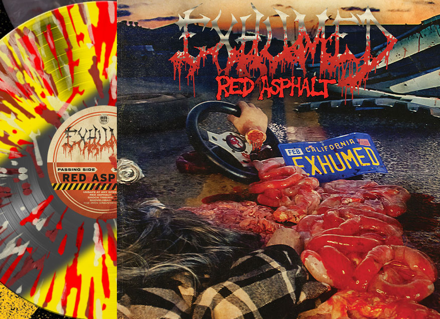 EXHUMED "Red Asphalt" LP PRE-ORDER - ships to arrive by Febrary 20