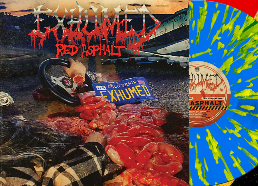 EXHUMED "Red Asphalt" LP PRE-ORDER - ships to arrive by Febrary 20