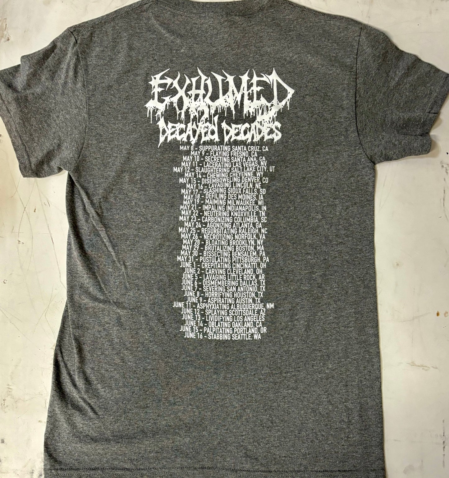 EXHUMED "Decayed Decades" TS