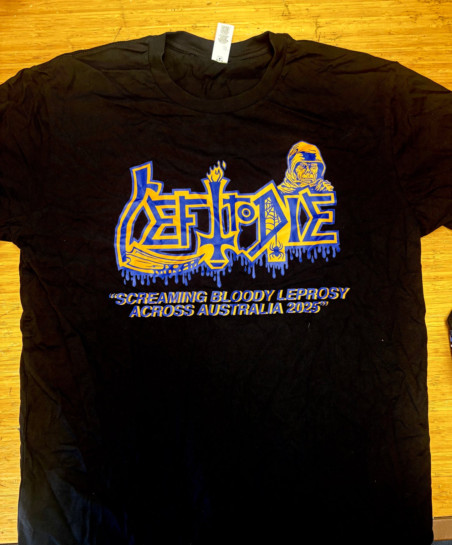 LEFT TO DIE "Screaming Bloody Leprosy Australian Tour" TS