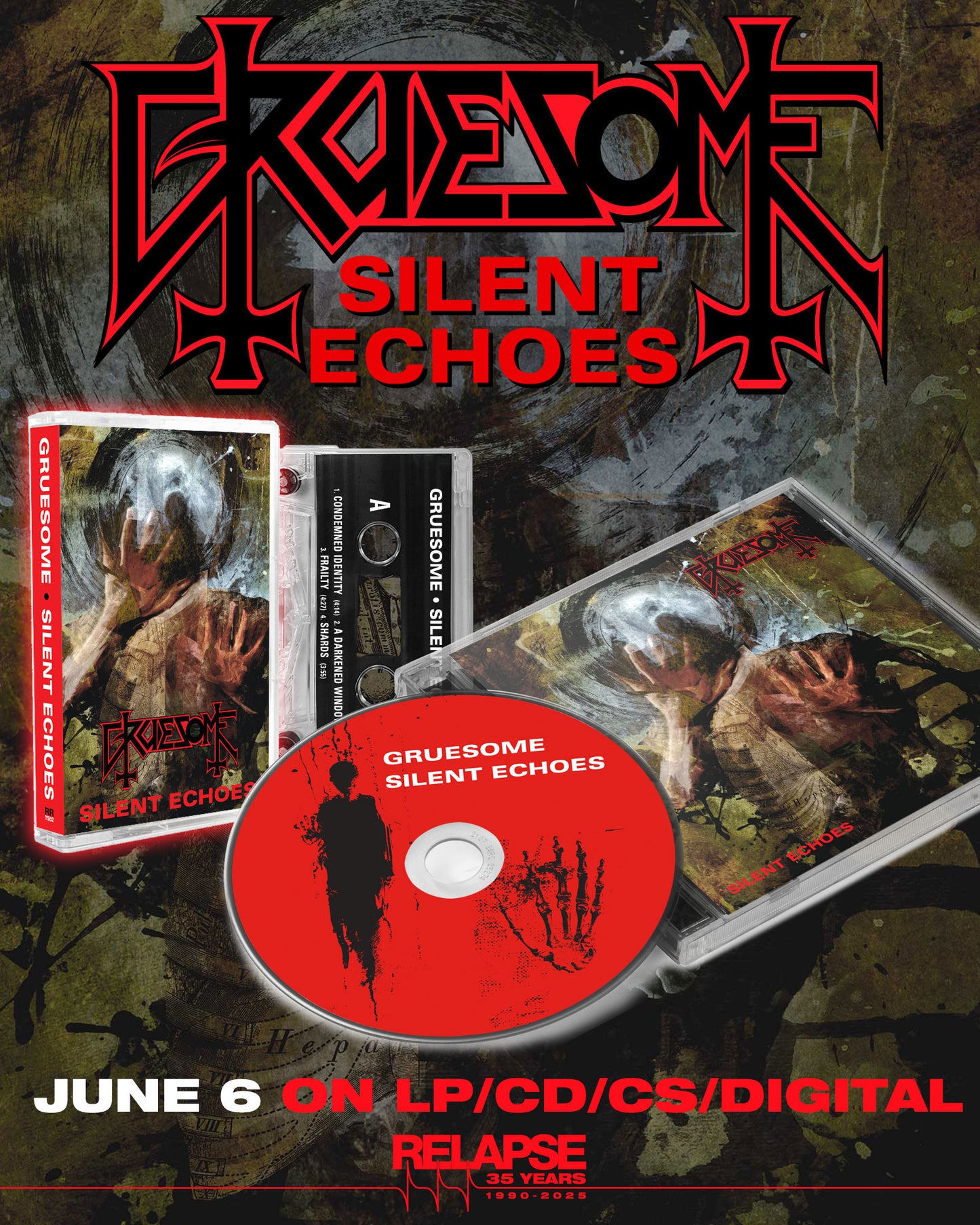 GRUESOME "Silent Echoes" cassette