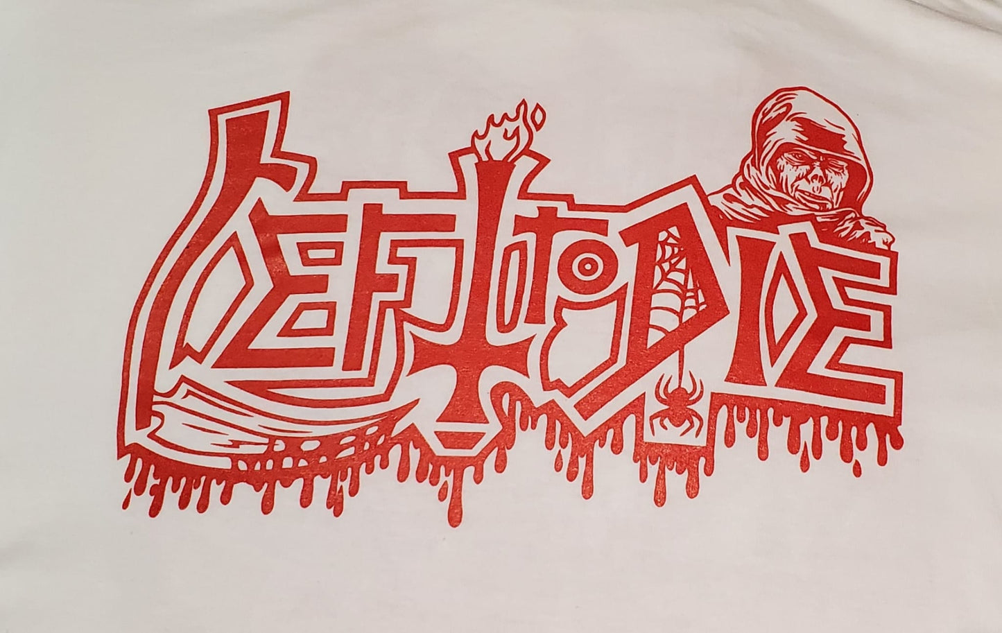 Left to Die White Logo 2023 Tour shirt