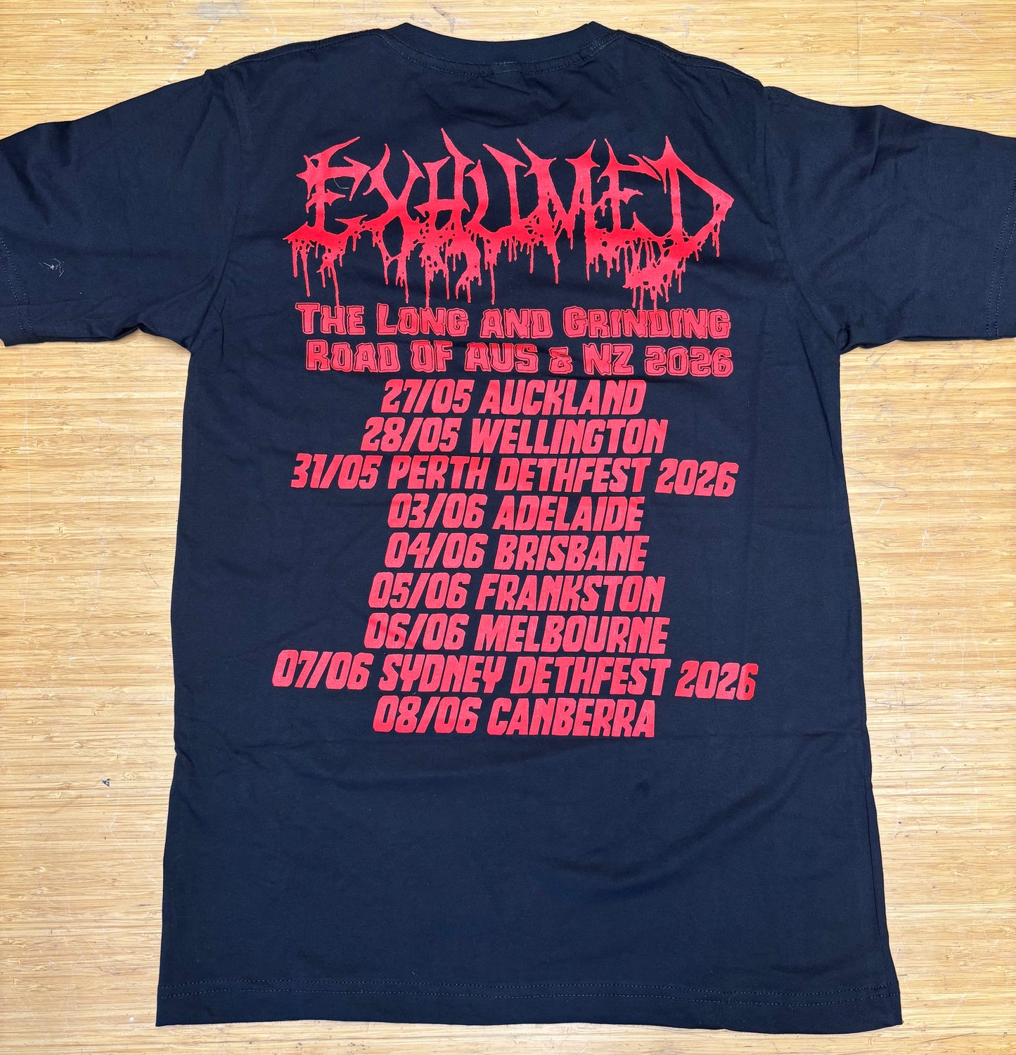 EXHUMED "Red Asphalt" Australian Tour TS