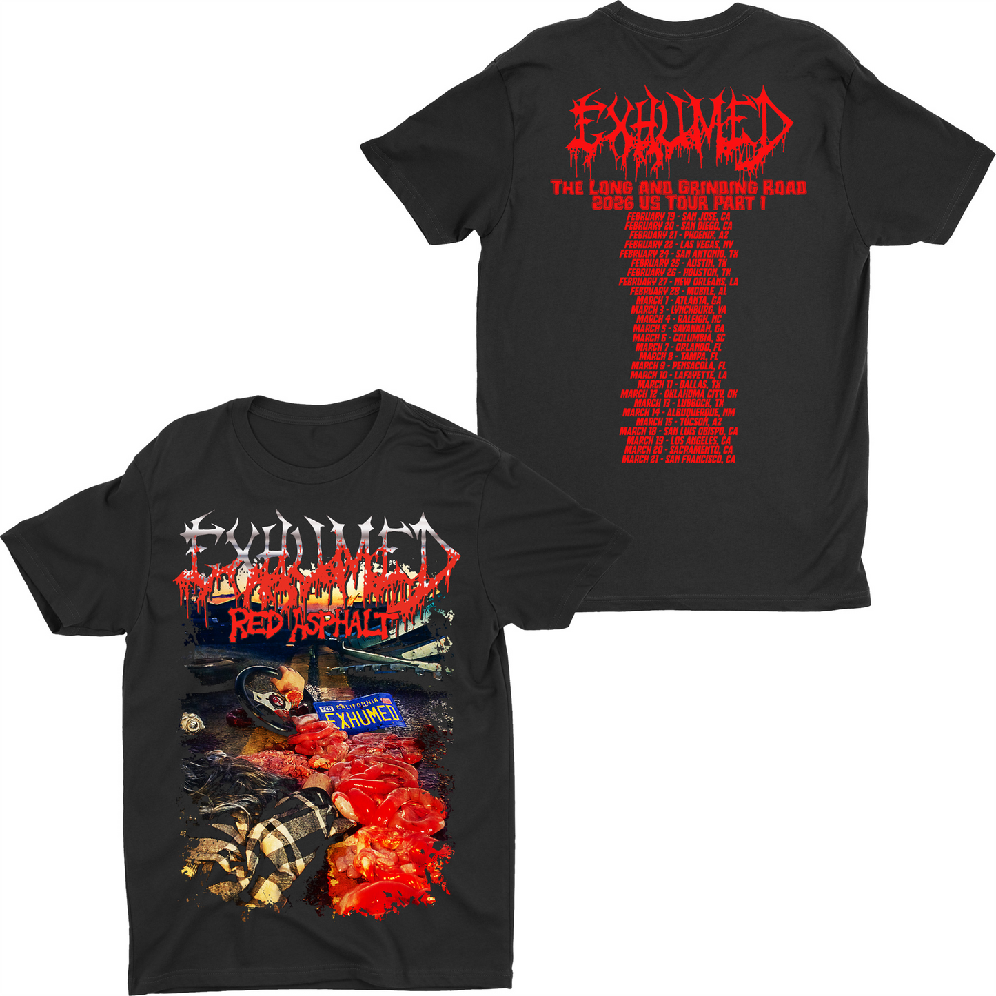 EXHUMED "Red Asphalt" TS