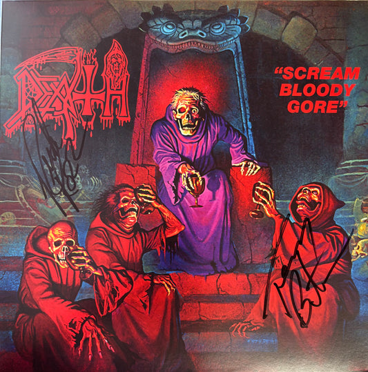 DEATH Scream Bloody Gore LP SIGNED by Rick Rozz and Terry Butler!!!