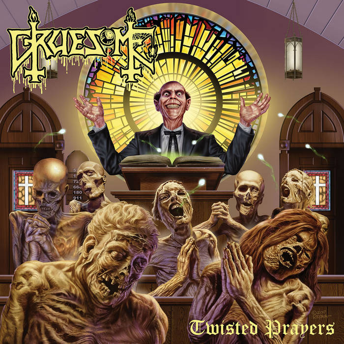 GRUESOME "Twisted Prayers" LP - blue vinyl