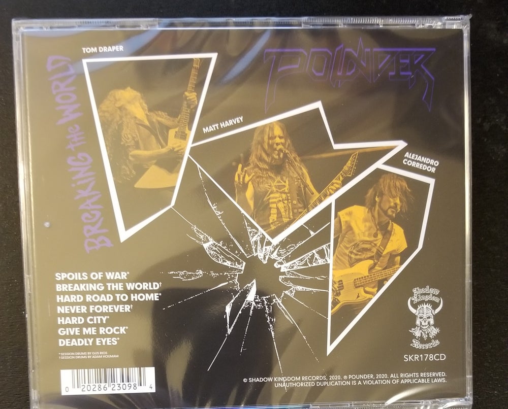 POUNDER "Breaking the World" CD