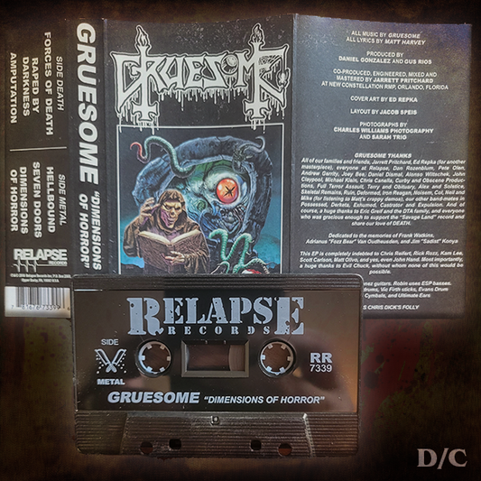 GRUESOME "Dimensions of Horror" cassette