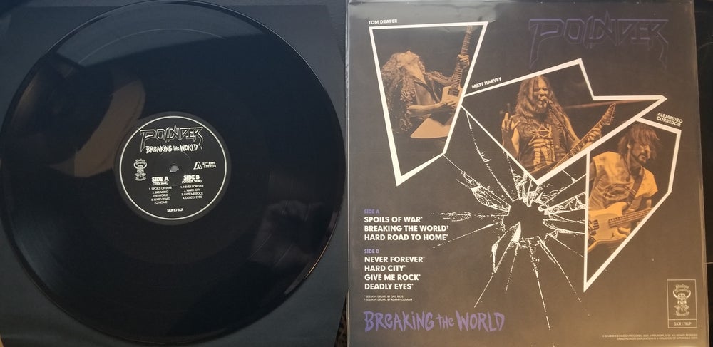 POUNDER "Breaking the World" Black Vinyl